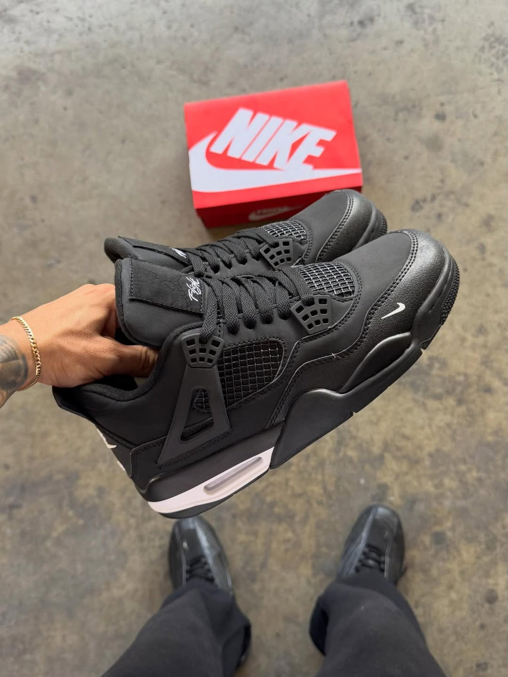 Jordan Retro 4 Nygel Black