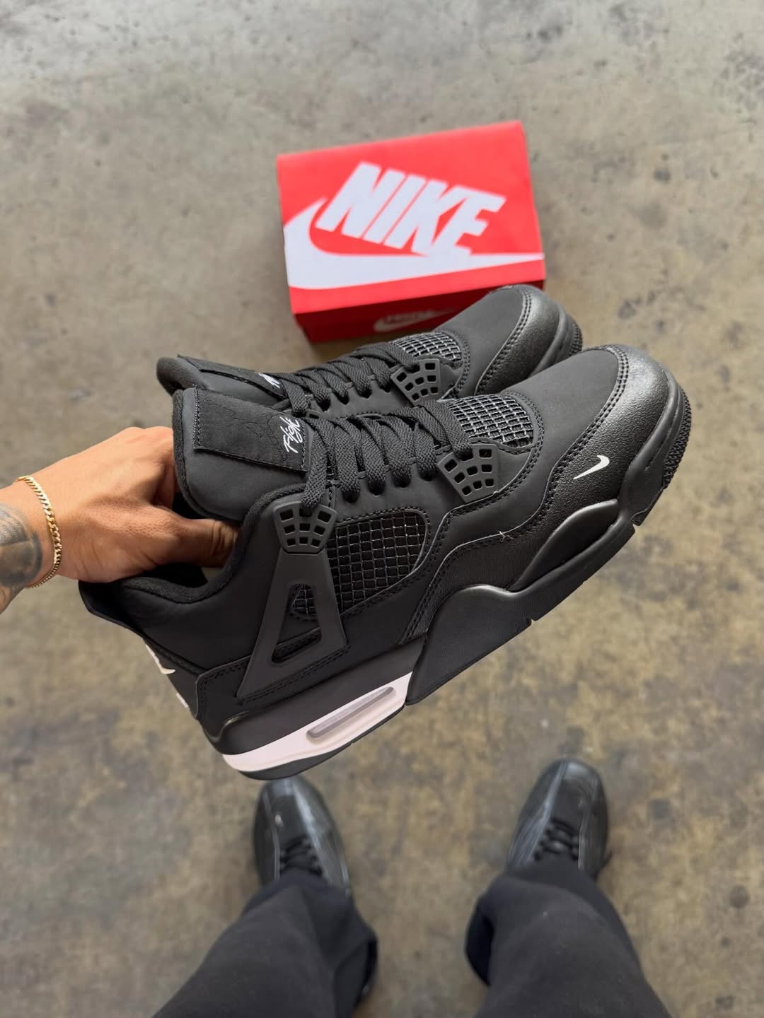 Jordan Retro 4 Nygel Black
