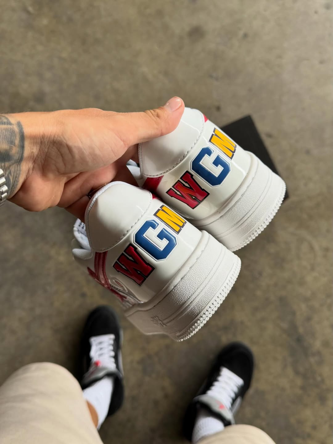 A Bathing Ape Bapesta Low “White Shark”