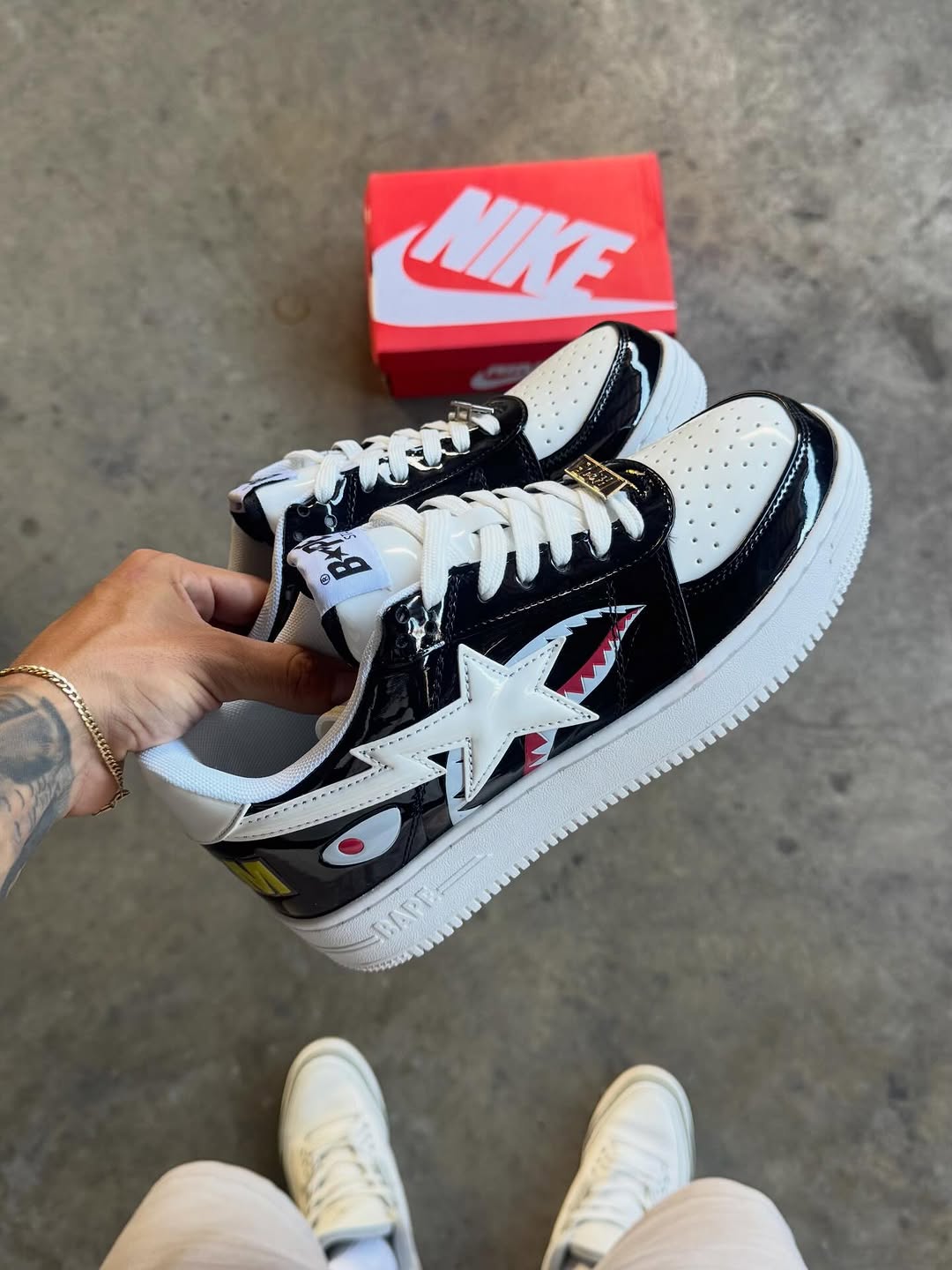 A Bathing Ape Low Shark Black