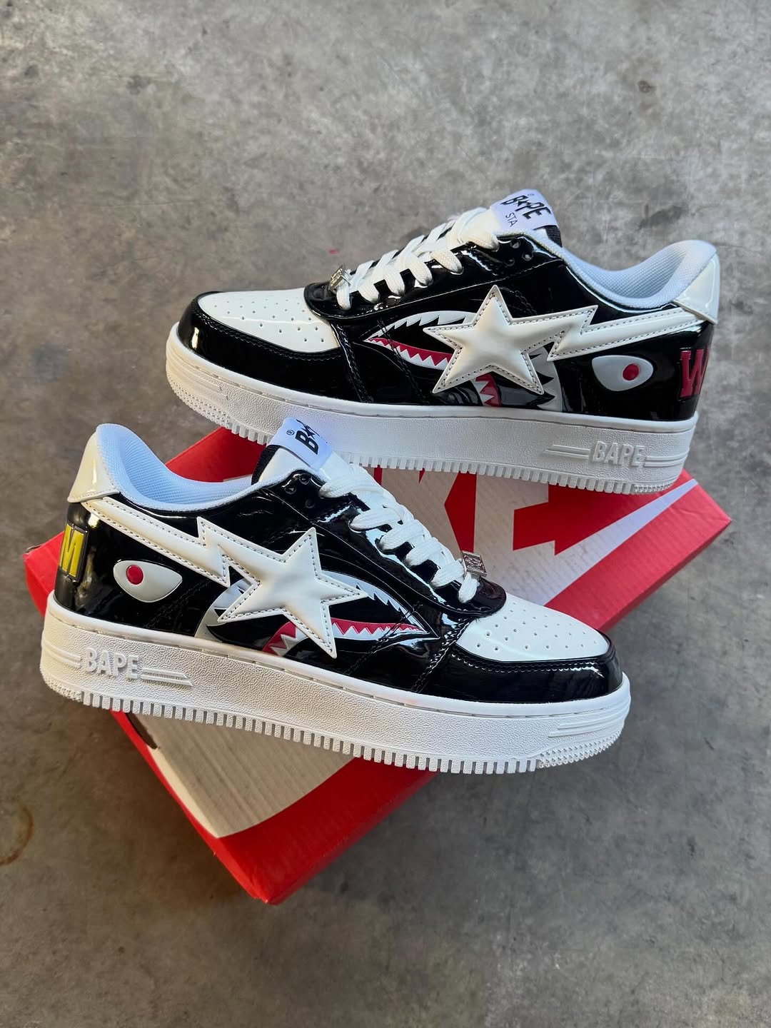 A Bathing Ape Low Shark Black